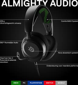 SteelSeries Arctis Nova 1X - Bedrade Gaming Headset - 3.5mm - Xbox Series X|S & Xbox One - Zwart — thumbnail 4