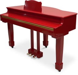 Bolan GP-1 digitale vleugel rood hoogglans - babyvleugel - elektrische piano 88 toetsen - gewogen toetsen - bluetooth verbinden met mp3 en midi — thumbnail 2