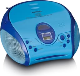 Lenco SCD-24 KIDS - Draagbare cd speler en radio voor kinderen - Inclusief stickervel - Blauw — thumbnail 2