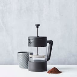 French press cafetière uit glas zwart 350ml — thumbnail 3