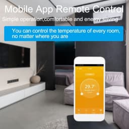 TechU™ Slimme Thermostaat Vita – Alleen voor Gas Boiler – Zwart – App & Wifi – Google Assistant & Alexa — thumbnail 5