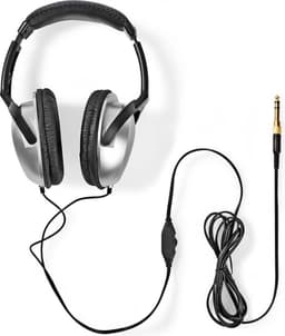 Nedis Bedrade Over-ear Koptelefoon - 3,5 mm - Kabellengte: 6.00 m - Volumebediening - Zilver / Zwart — thumbnail 5
