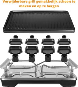 Electrische bbq - barbecue - 1200W - 2 delig — thumbnail 4