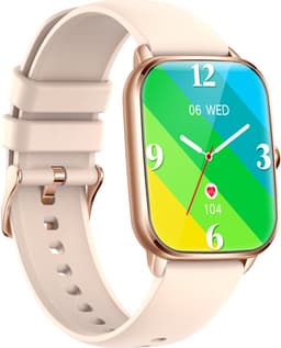 SAMTECH Smartwatch Ultra Thin Pro- Dames & Heren – horloge - Stappenteller, Calorie Teller, Slaap meter, HD – IOS & Android - Rose Goud — thumbnail 4