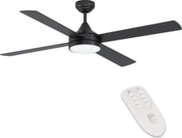 EGLO Trinidad Plafondlamp met ventilator - 122cm - AC longer life - Zwart - Dimbaar - Instelbaar wit licht — thumbnail 1