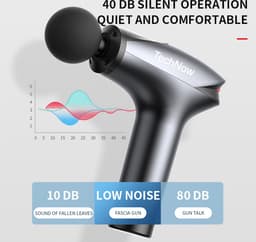Massage Gun CoolGun met Verkoeling - Professioneel Massage Apparaat Pistool met 5 Massagekoppen - Zwart — thumbnail 2