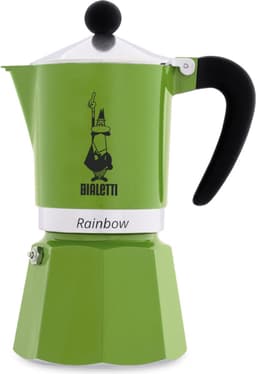 Bialetti Rainbow Groen 6 Kops – Espressopot – Aluminium – 270 ml — thumbnail 1
