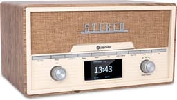 Denver DAB Radio CD Speler - Retro Radio - Bluetooth - 20 voorkeuzezenders - DAB /FM / AUX - MDA525 - Lightwood — thumbnail 1