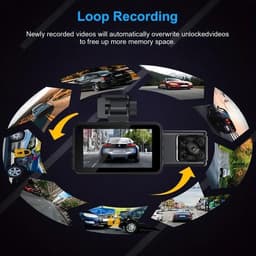 Lexium Dashcam voor auto - Dashcam - Dashcam voor auto voor en achter - Dashcam voor en achter - Dashcam voor en achter draadloos - Dual dashcam — thumbnail 3