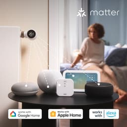 tado° Slimme Radiatorknop Starterskit X - Slimme Thermostaatknop - incl. Matter Bridge & 6 Radiatorknoppen - Zwart/Wit — thumbnail 5