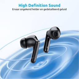PrimeSound Sky Pro Draadloze Oordopjes - Active Noise Cancelling - LED Display - Bluetooth 5.3 - Zwart — thumbnail 2
