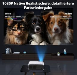 Achtergrond projectorgordijn 1080p voor thuisbioscoop-ervaring Beamer — thumbnail 5