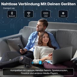 Kleine Mini Beamer met Korte Afstand - Draagbare Smart Projector voor Mobiele Telefoon met Android TV Beamer — thumbnail 3