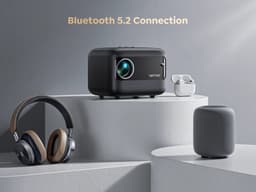 Mini Beamer 9500 Lumen - Draagbare projector - Home Outdoor Cinema - Wifi en Bluetooth projector - Streamen — thumbnail 5