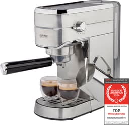 TZS First Austria Pistonmachine - 1450W - Espressomachine - Koffiezetapparaat - 15Bar - RVS — thumbnail 3