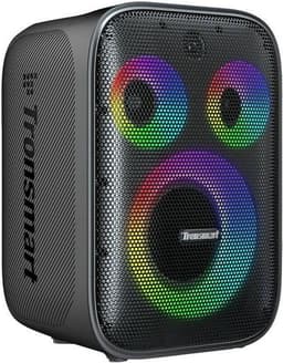 Tronsmart Halo 200 - Karaoke Partyspeaker - 120W 3-Weg Geluid - 18 Uur Batterij - IPX4 - 5 Lichtmodi - Met Gitaar & Mic Ingang - App EQ - Zwart — thumbnail 1
