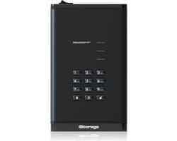 iStorage diskAshur DT3 HDD – externe harde schijf – 12TB – USB – 256-bit – Zwart