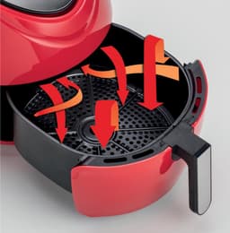 ARIETE 4618/01 Air Fryer XXL Heteluchtfriteuse - 1800W - 5,5 liter - Digital Touchscreen - 7 Automatische Programma's- Rood — thumbnail 2