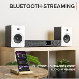 Audizio Bolzano Internetradio met DAB+ en FM - Met CD speler, Bluetooth en Spotify Connect - Zwart — thumbnail 5
