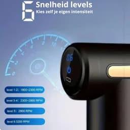 Massage Gun - Mini Massage gun - Massage Apparaat - Massage pistool - incl. 4 opzetstukken - Draadloos — thumbnail 1