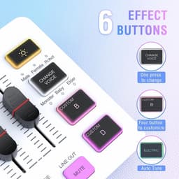 FIFINE - Starterspack 2.0 White - AM8T & SC3 - Podcast Starterspack - Gaming Streaming - Incl XLR Kabel - USB RGB Microfoon met Boom Arm - Streaming Deck - DJ Mixer — thumbnail 4