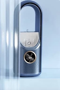J&R Ventilator - Bladloze ventilator - Koelventilator - Luchtbevochtiger - 6 standen - Blauw — thumbnail 5