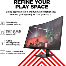 HP OMEN Serie - Gaming Monitor - 165Hz - Quad HD - 31,5 inch — thumbnail 3