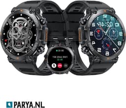 Parya Indestructible Smartwatch - Stoere Zwarte Smartwatch - Sporthorloge — thumbnail 1