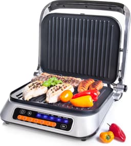 TZS First Austria Contactgrill - 2100 W - Tosti apparaat - Grill - Panini Grill - RVS — thumbnail 1