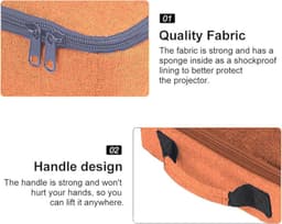 Kabelorganisatietas voor Mini-Projectoren - Draagbare Organizer voor Projectoren en Accessoires — thumbnail 5