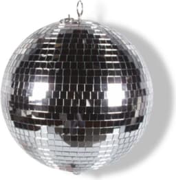 HQ-Power Disco spiegelbol Ø 30 cm, spectaculaire lichteffecten voor feestjes, veilig ophangsysteem en facetglas, dansvloer accessoire voor disco en meer — thumbnail 5