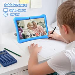 EagleSoar® Kindertablet - Kindertablet Blauw - Tablet - Tablet Kinderen - Kindertablet Vanaf 3 - 10 Jaar - Kindertablets - Kinder Tablet - Kids Tablet - Kindertablet 10 Inch - Kindertablet Deplay - Tablet Kinderen Met Houder — thumbnail 3