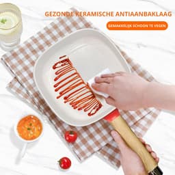Hotpot Electrisch – Kaasfondue Pan Elektrische Multipan – Multifunctioneel 2L - Chinese Fondue 350/800Watt – Saute Pan – Friteuse – Hete Pan- Stomer – Langzame Kookplaat – Gemakkelijk Schoon te Maken - Rood — thumbnail 3