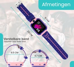 VUBIO B1 Kinder Smartwatch Roze - Inclusief Simkaart - Bellen & Camera - Super Leuk Horloge Voor Kinderen Met Alles Wat U Nodig Heeft Voor De Veiligheid Van Uw Kind! — thumbnail 2