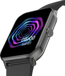 Belesy® KALMIA - Smartwatch Heren – Smartwatch Dames - Horloge – Stappenteller – Calorieën - Hartslag – Sporten - Je eigen foto als wijzerplaat - Kleurenscherm - Full Touch - Splitscreen– Silicone – Zwart - Moederdag — thumbnail 4