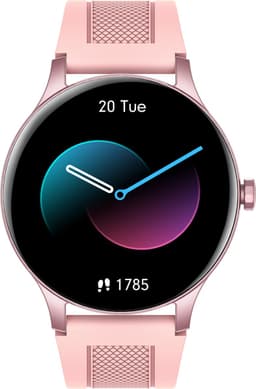 Belesy® NOBLE - Smartwatch Heren – Smartwatch Dames - Horloge – Stappenteller – Calorieën - Hartslag – Sporten - Je eigen foto als wijzerplaat - Kleurenscherm - Full Touch - Silicone – Roze - Moederdag — thumbnail 4