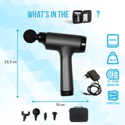 Massage Gun Professioneel - Massage Pistool - Massage Apparaat - Silvergear — thumbnail 5