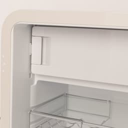CREATE - Koelkast in retrostijl - Gebroken wit - Handvat Zilver - FRIDGE RETRO 107L — thumbnail 4