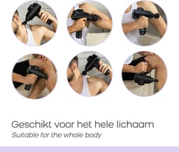Orange Care Muscle Massage Gun, ontspan en herstel sneller – massage pistool, 6 opzetstukken, 3 snelheidsstanden tot 3200 RPM, massageapparaat, — thumbnail 3