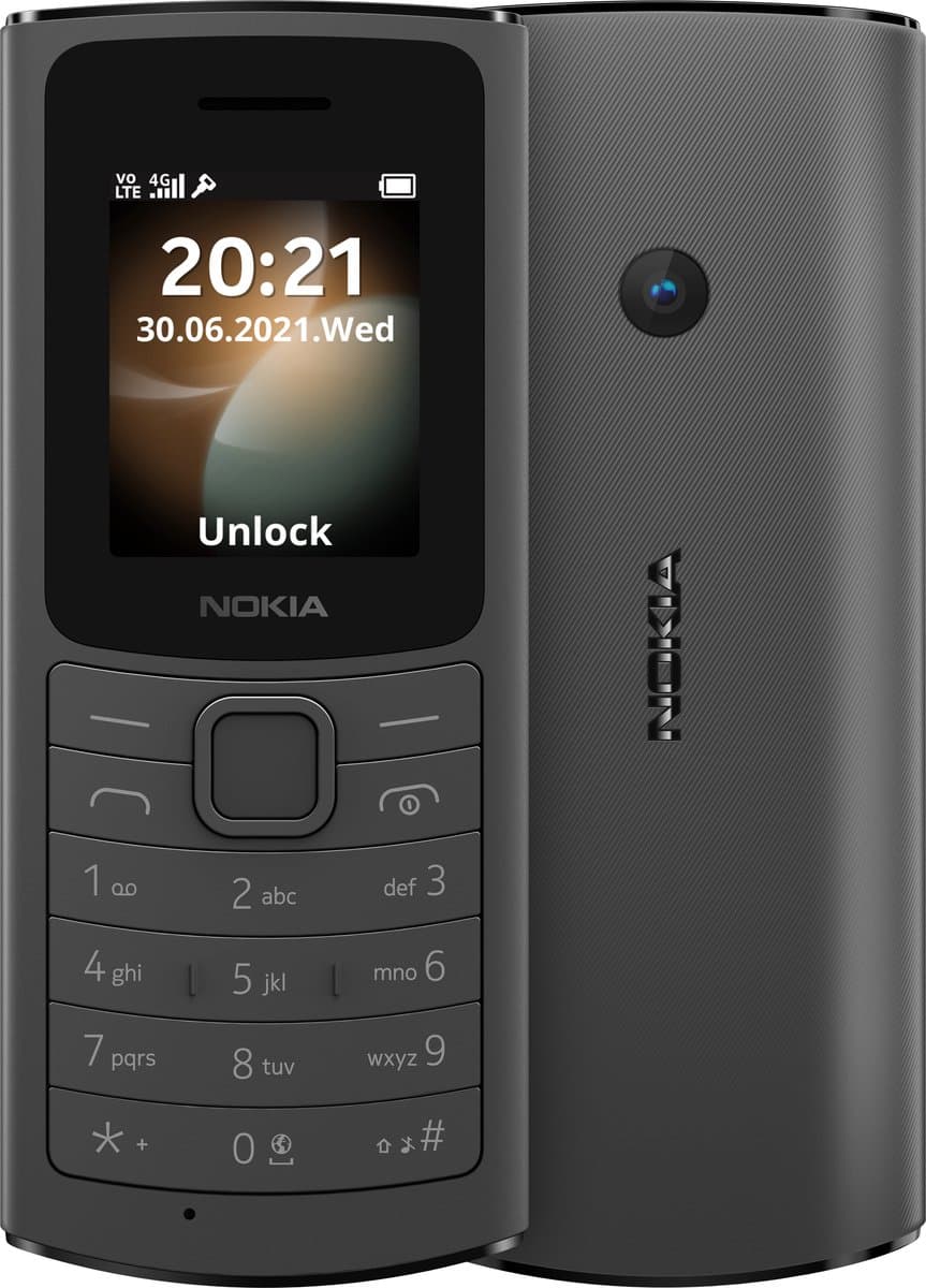 Nokia 110 4G Zwart — afbeelding 1