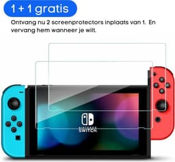 9H Tempered Glass Screen Protector - 2 stuks - Geschikt voor Nintendo Switch — thumbnail 4