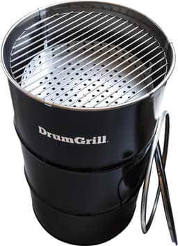 Barrelkings Drumgrill BBQ- Houtskoolbarbecue vuurton- olievat medium 48 X 82 Cm zwart — thumbnail 2