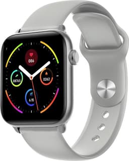 Belesy® Pro - Smartwatch Dames - Smartwatch Heren - Horloge - 1.3 inch - Kleurenscherm - Full Touch - Stappenteller - Grijs - Siliconen — thumbnail 1