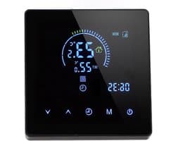 Digitale Thermostaat - Slimme Regelaar - Vloerverwarming Instellen - Programmeerbare Schema's - 86 mm - Zwart