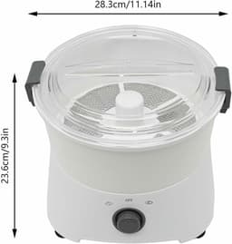 Aardappelschilmachine Elektrisch - Groente Fruit Schillen - Snel Groenten Bereiden - Eén Knop Bediening - Max 0.8kg Capaciteit - Wit — thumbnail 4