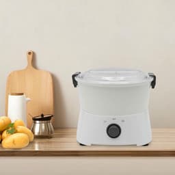 Aardappelschilmachine Elektrisch - Groente Fruit Schillen - Snel Groenten Bereiden - Eén Knop Bediening - Max 0.8kg Capaciteit - Wit — thumbnail 2