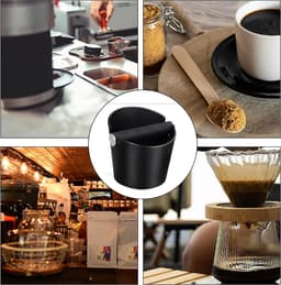 Afklopcontainer Koffie - Klopbox Espresso - Koffiezet Accessoires - Compact & Stil - 10 x 2 x 1 cm - Zwart — thumbnail 5