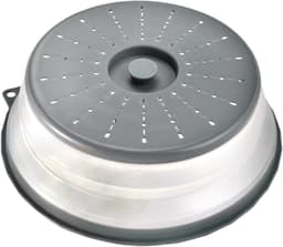 Magnetronhoes Opvouwbaar - Magnetron Deksel - Magnetron Schoon Houden - Met Ventilatiegaten - 285 x 275 cm - Grijs — thumbnail 1