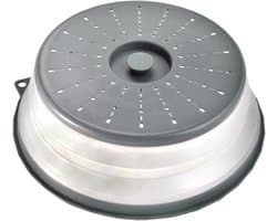 Magnetronhoes Opvouwbaar - Magnetron Deksel - Magnetron Schoon Houden - Met Ventilatiegaten - 285 x 275 cm - Grijs
