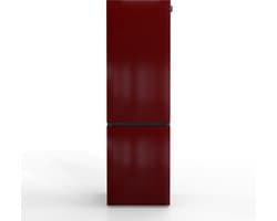 NUNKI LARGECOMBI-ABUR / Combi Bottom Koelkast, E klasse, 269l, Burgundy, Gloss (ALL sides)